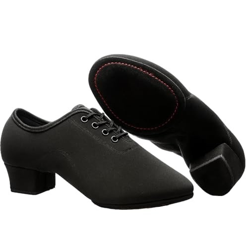 Toichi Women's Latin Dance Shoes Lace-up Ballroom Modern Salsa Rhythm Teaching Practice Professional Performance Dance Shoes (Style B-1.2inch Heels, Adult, Women, 7, Numeric, US Footwear Size System, Medium) - Image 1