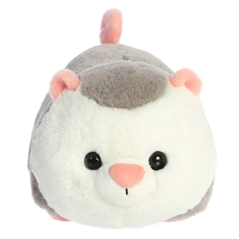 AuroraÂ® Adorable Spudstersâ„¢ Odin Opossumâ„¢ Stuffed Animal - Round Shape Makes for Comforting Cuddles - Perfect for Kids All Ages and Animal Loving Adults - Grey 11 Inches - Image 2