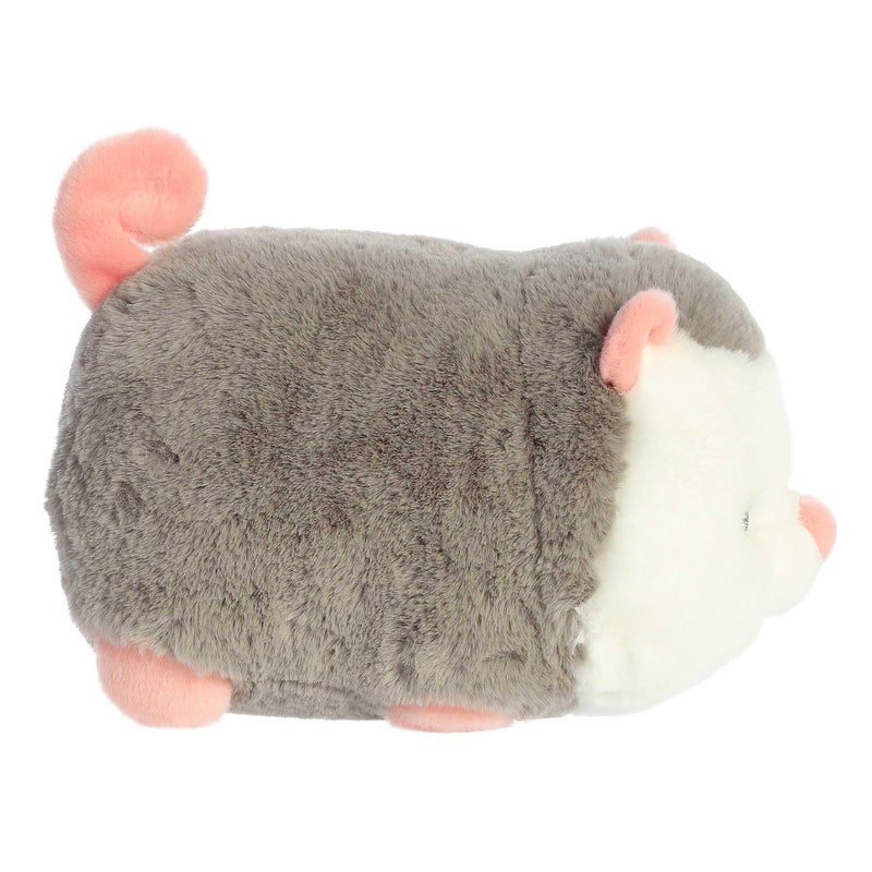 AuroraÂ® Adorable Spudstersâ„¢ Odin Opossumâ„¢ Stuffed Animal - Round Shape Makes for Comforting Cuddles - Perfect for Kids All Ages and Animal Loving Adults - Grey 11 Inches - Image 3