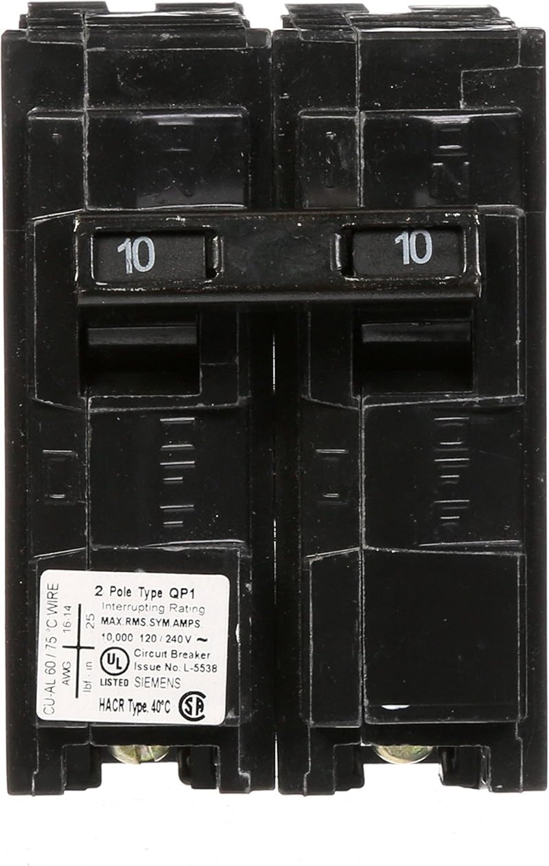 SIEMENS Q210 10Amp Double Pole Type QP Circuit Breaker  - Image 2