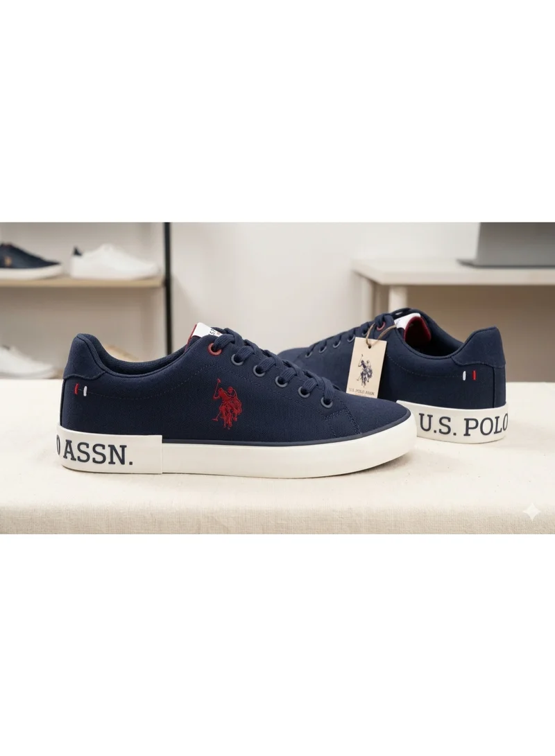 U.S. Polo Assn.  Men’s Navy Knit Casual Sneakers – Lightweight Lace-Up Walking & Lifestyle Shoes for Men | Best Price UAE