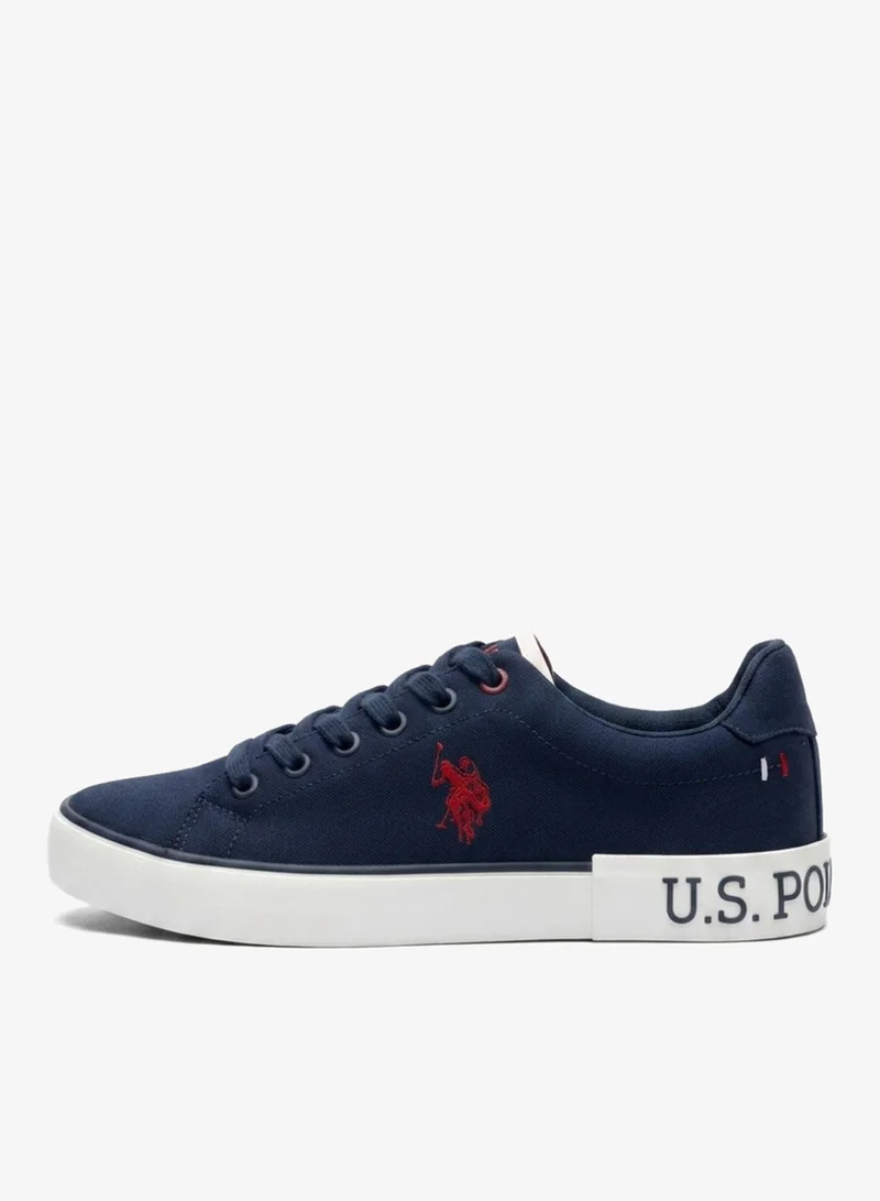 U.S. Polo Assn.  Men’s Navy Knit Casual Sneakers – Lightweight Lace-Up Walking & Lifestyle Shoes for Men | Best Price UAE