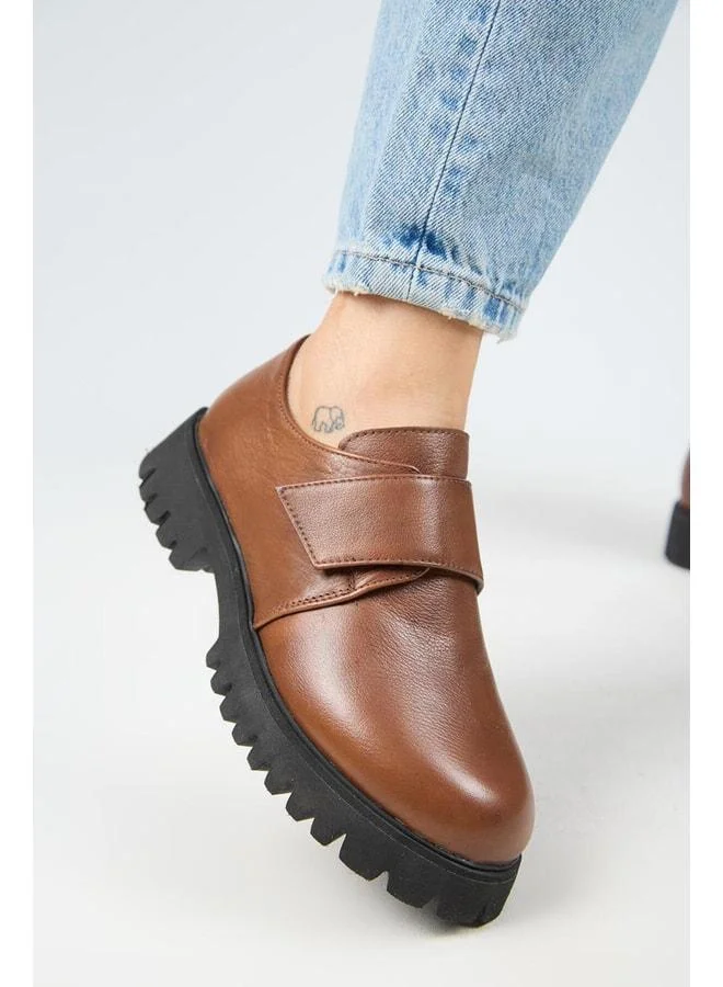 Mimi Women's Leather Lace‑up Genuine Leather Taba Shoe.