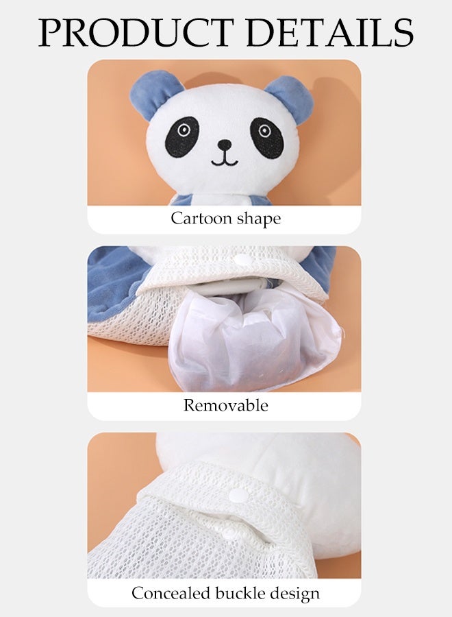 DUNISO وسادة اليد المهدئة للرضع، وسادة مضادة للخوف مع بطانة فاصوليا حمراء قابلة للفصل، وسادة مساعدة على النوم للمواليد، تخفيف الغازات، لعبة نوم للتربيت للأولاد والبنات - Image 3