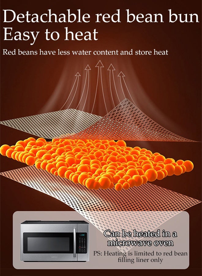 DUNISO وسادة اليد المهدئة للرضع، وسادة مضادة للخوف مع بطانة فاصوليا حمراء قابلة للفصل، وسادة مساعدة على النوم للمواليد، تخفيف الغازات، لعبة نوم للتربيت للأولاد والبنات - Image 5