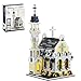 Mov stone Medieval City Gothic Cathedral Building SetCompatible with Lego Architecture Building MOC Castle Model with Stained Glass Windows  Interior Details - Image 2