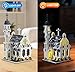 Mov stone Medieval City Gothic Cathedral Building SetCompatible with Lego Architecture Building MOC Castle Model with Stained Glass Windows  Interior Details - Image 4