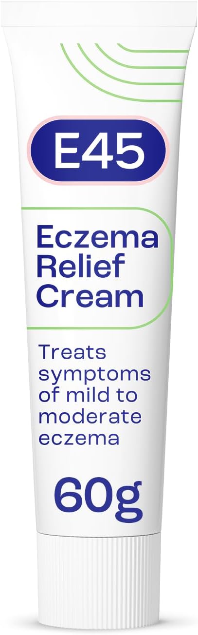 E45 Eczema Relief Cream 60g To Treat Symptoms of Eczema Reduces itching and redness Emollient Cream Steroid free - Image 1