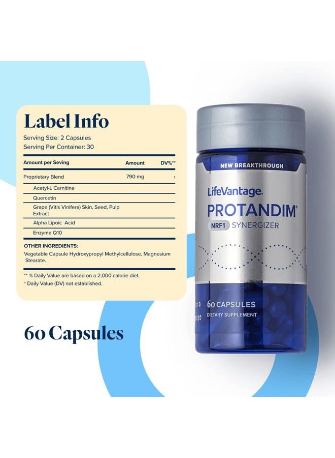 LifeVantage Protandim NRF1 Synergizer - Mitochondrial Supplement, Activates NRF1 Pathway for Cellular Health and Energy - 60 Capsules - Image 2