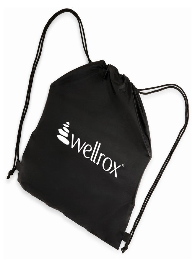 Wellrox حلقة بيلاتس من ويلروكس وحقيبة حمل - حلقة يوغا خفيفة الوزن على شكل دائرة سحرية - جهاز لتمارين الفخذين الداخلي والخارجي لليوغا والبيلاتس وتمارين القوة (15 بوصة، أسود) - Image 3