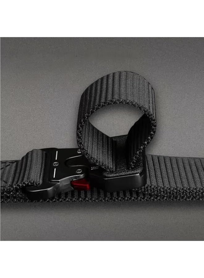 بروماس أحزمة تكتيكية للرجال، حزام بإبزيم معدني سريع التحرير بنمط عسكري قابل للتعديل، أحزمة شديدة التحمل مقاس 1.5 بوصة للرجال (حجم كبير، أسود) - Image 5