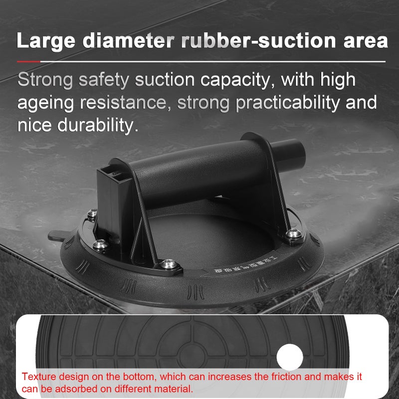 Manual Vacuum Suction Cup 100kg High Bearing Capacity Hand-pump Sucker Heavy Duty Vacuum Ceramic Tile Lifter for Granite Glass Lifting Tool - Image 4