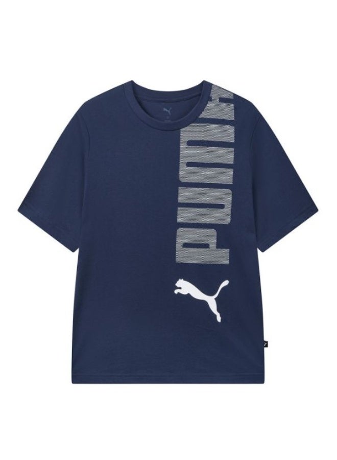PUMA Navy PUMA Casual Sports T-Shirt-L - Image 1
