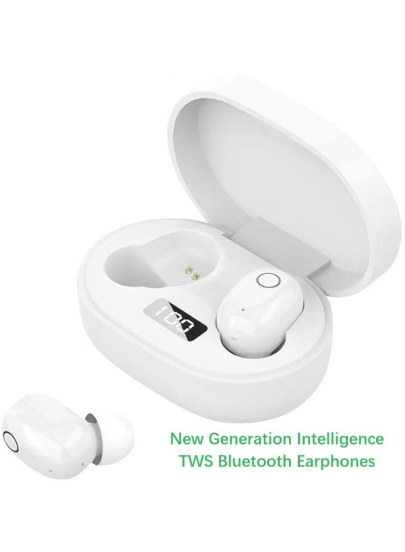 general Classic Mini Headset J15 Smart Earbuds TWS Bluetooth Headphones with LED Power Display Built-in High-Definition Microphone, Intelligent Noise Reduction HiFi Sound Quality Deep Bass Smart Touch Control - Image 1