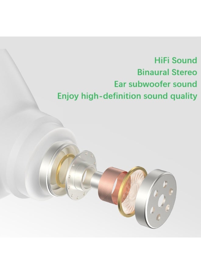 general Classic Mini Headset J15 Smart Earbuds TWS Bluetooth Headphones with LED Power Display Built-in High-Definition Microphone, Intelligent Noise Reduction HiFi Sound Quality Deep Bass Smart Touch Control - Image 4