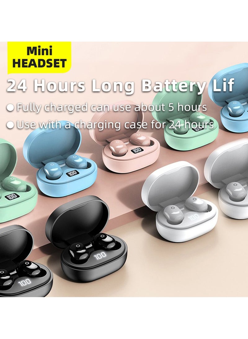 general Classic Mini Headset J15 Smart Earbuds TWS Bluetooth Headphones with LED Power Display Built-in High-Definition Microphone, Intelligent Noise Reduction HiFi Sound Quality Deep Bass Smart Touch Control - Image 5