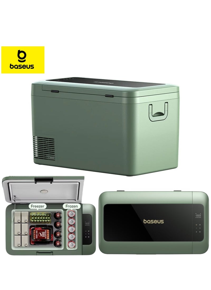 Baseus - Car Fridge 21.6L Mini Fridge 12/24V Car Refrigerator Freezer & Cooler, Portable Electric Cool Box for Tesla Model Y, SUV, Truck, Campervan RV, Boat, Outdoor Travel Picnic, Camping, 4 Cooling Modes (-5℃ to 20℃), Low Power Consumption, App Control for Easy Temperature Adjustment - Image 1