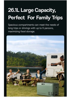 Baseus Car Fridge 21.6L Mini Fridge 12/24V Car Refrigerator Freezer & Cooler, Portable Electric Cool Box for Tesla Model Y, SUV, Truck, Campervan RV, Boat, Outdoor Travel Picnic, Camping, 4 Cooling Modes (-5℃ to 20℃), Low Power Consumption, App Control for Easy Temperature Adjustment  - Image 4