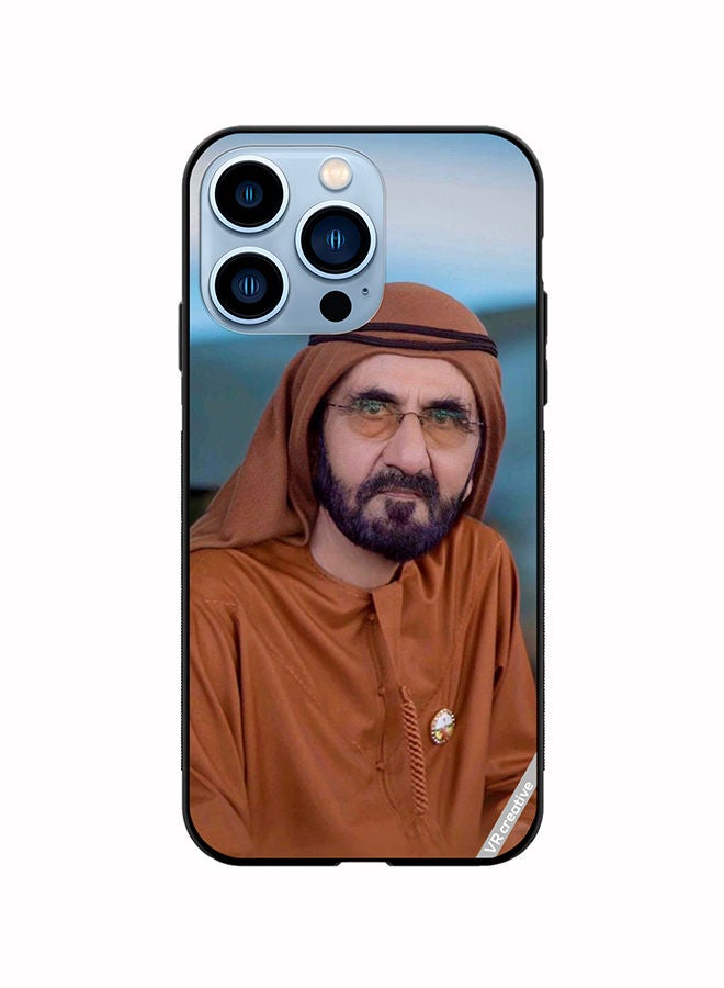 VR CREATIVE Protective Case Cover For Apple iPhone 13 Pro Sheikh Mohammed Bin Rashid Al Maktoum Design Multicolour - Image 1