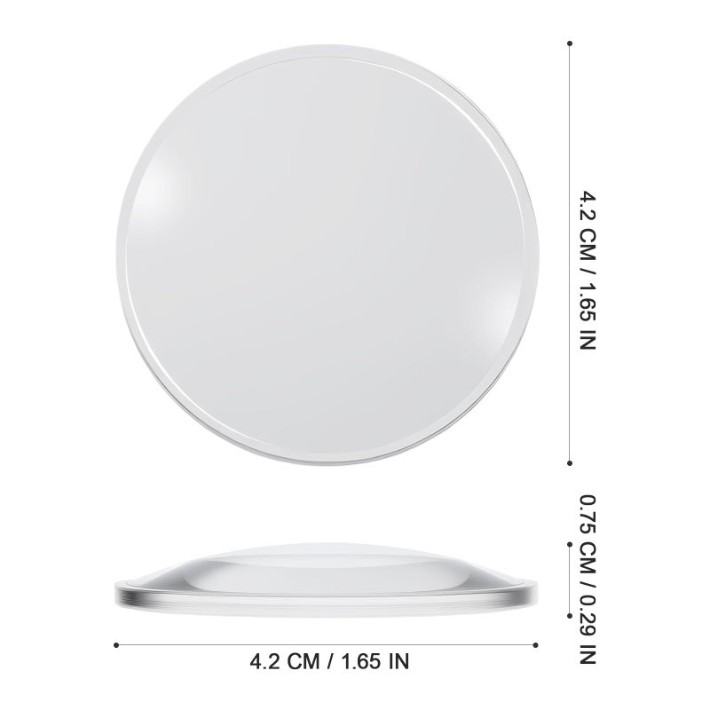 Hemobllo Optical 3D Lens for Magnifier - 20 Pcs 42mm Diameter Double Convex Lenses 68mm Focal Lengths Biconvex Lens Magnifying Glass Lens Optical Plastic Lens - Image 3