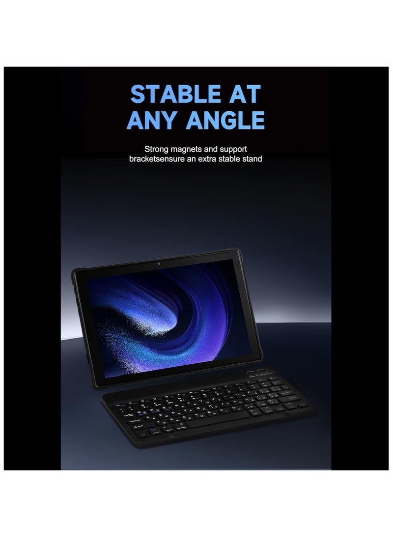 X - Prime PAD PRO 11 Android 12 Tablet 10.1″ HD+ 3000×1440P Display | 12GB RAM + 512GB ROM | Dual SIM 5G & WiFi | With Keyboard, Mouse & Stylus | Learning & Study Tab – White - Image 3