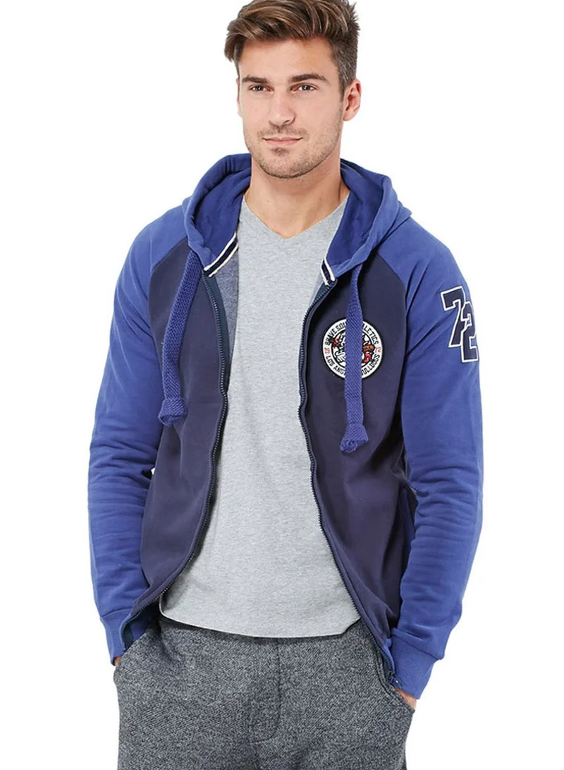 BRAVE SOUL Shadow Zip Through Hoodie