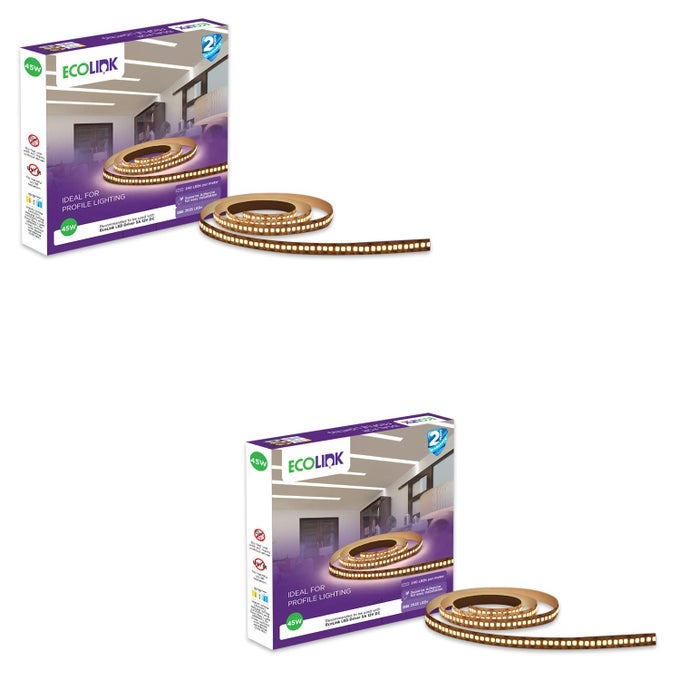 45WATT 240 LED STRIP LIGHT COOL DAY LIGHT PACK OF 2