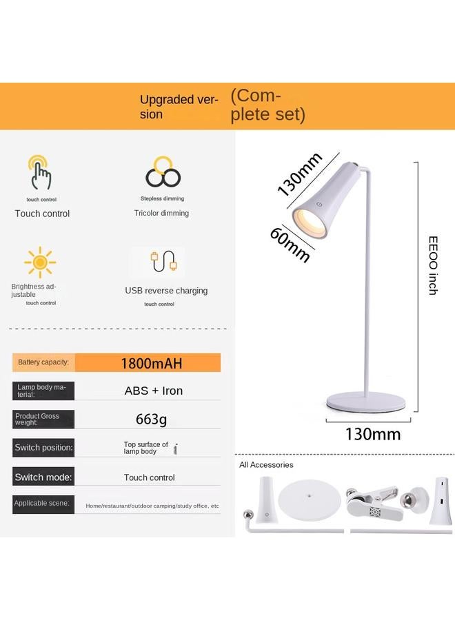 الأزرق جي دبليو خمسة في واحد هدية إبداعية ، ضوء الليل ، مكتب التعلم ، مصباح جدار بجانب السرير ، مصباح طاولة القراءة الخاص للطلاب - Image 1
