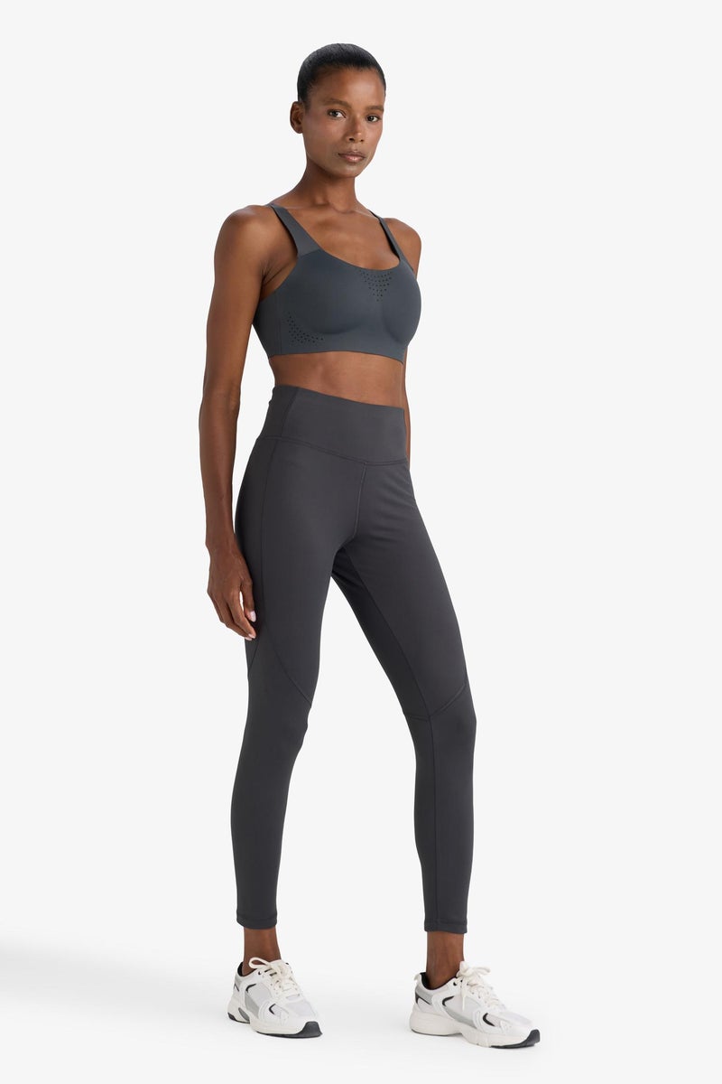 DeFacto Grey Woman DeFactoFit High Waist Soft Touch Premium Leggings Casual - Image 2