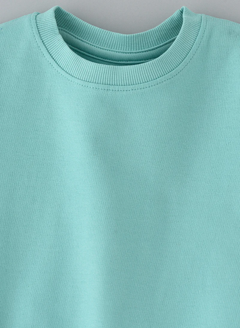 جيلين Basic round neck sweat top