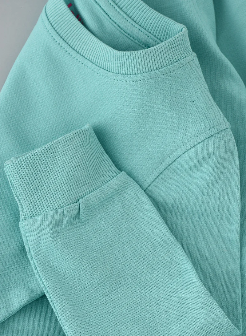 جيلين Basic round neck sweat top