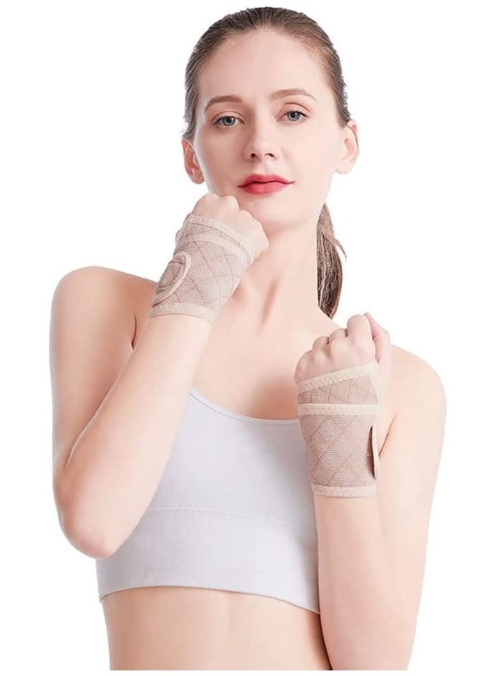 SYOSI 1 Pair Wrist Support Brace Carpal Tunnel Wrist Brace Hand Support Adjustable Wrist Support for Arthritis and Tendinitis Joint Pain Relief - Image 2