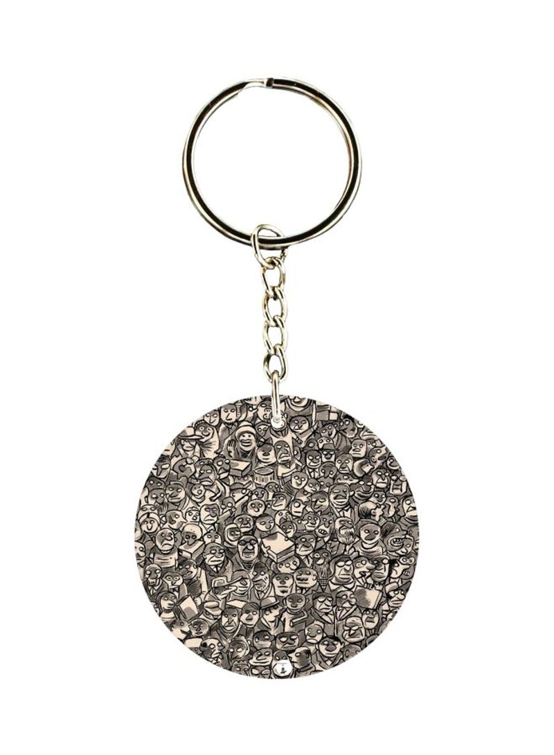 RKN Printed Double Sided Keychain