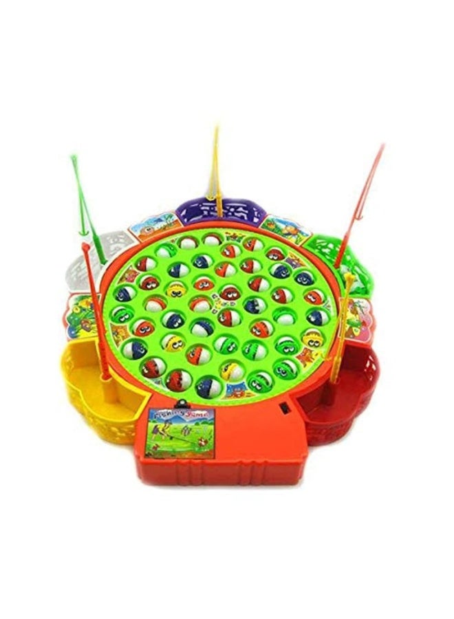 Fishing Game Toy Set with 45 Fishes and 5 Fishing Rods - Image 4