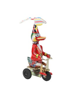 NIBEMINENT Duck On Bike Tin Toy Handmade Delicate Clockwork Retro Wind Up Adult Collections Gift  - Image 2