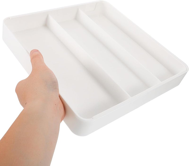 Adjustable Sliding Drawer Organizer Tray Expandable Silverware Holder Utensil Drawer Organizer for Kitchen Flatware and Cutlery Storage - Image 3