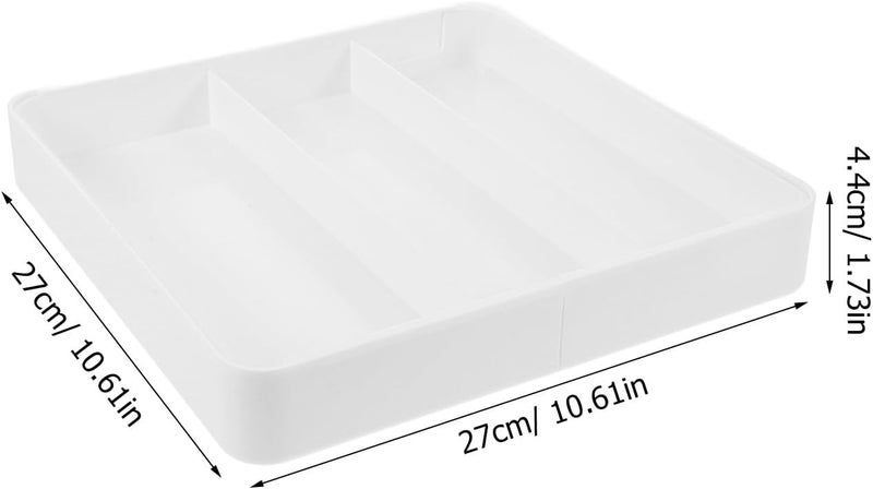 Adjustable Sliding Drawer Organizer Tray Expandable Silverware Holder Utensil Drawer Organizer for Kitchen Flatware and Cutlery Storage - Image 2