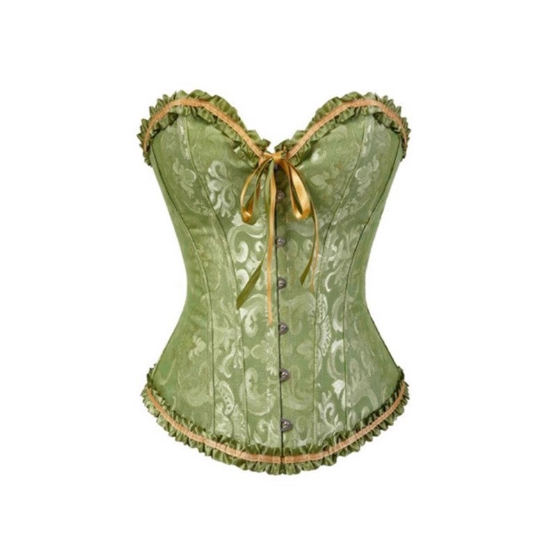 Vintage Lace-up Corset Bodysuit Shapewear - Image 2