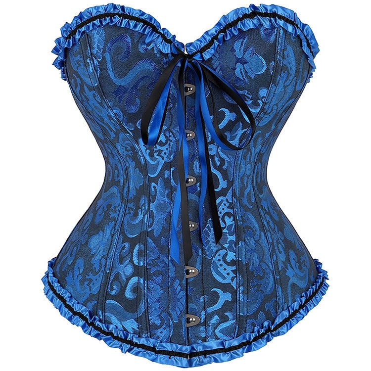 Vintage Lace-up Corset Bodysuit Shapewear - Image 4
