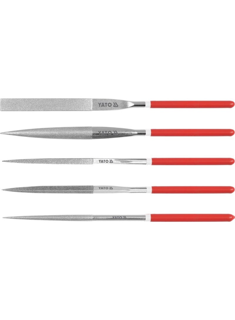 YATO 5Pcs Diamond Needle File Set 5X180X70mm YT-6156