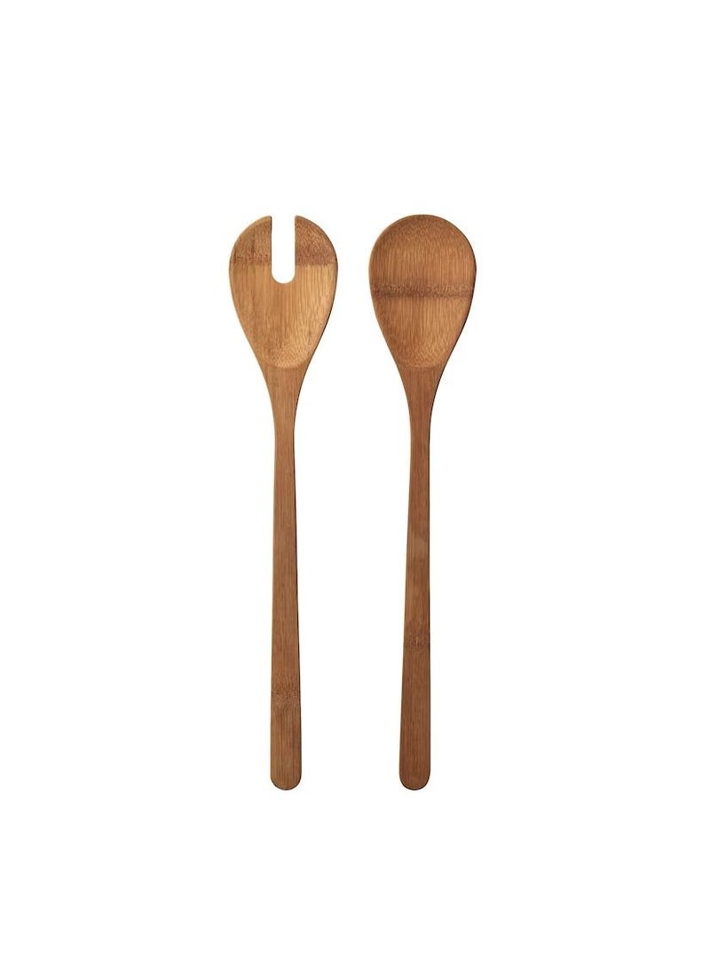2-piece salad servers set, bamboo - Image 1