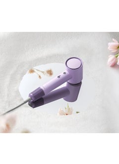 Airbot Airbot HD188A Purple EU - High-Speed Hair Dryer with 200mil Negative Ions, RGB LED Ring, Low Noise, Dual-Speed, Travel-Friendly & Stylish Design  - Image 2