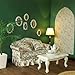 iLAND Dollhouse Furniture of Miniature Couch with Coffee Table the Beautiful Doll House Furniture Set fit 112 scale accessories Elegant Rose and Birds Customized Fabric and Amazing Pleated Handiwork - Image 2