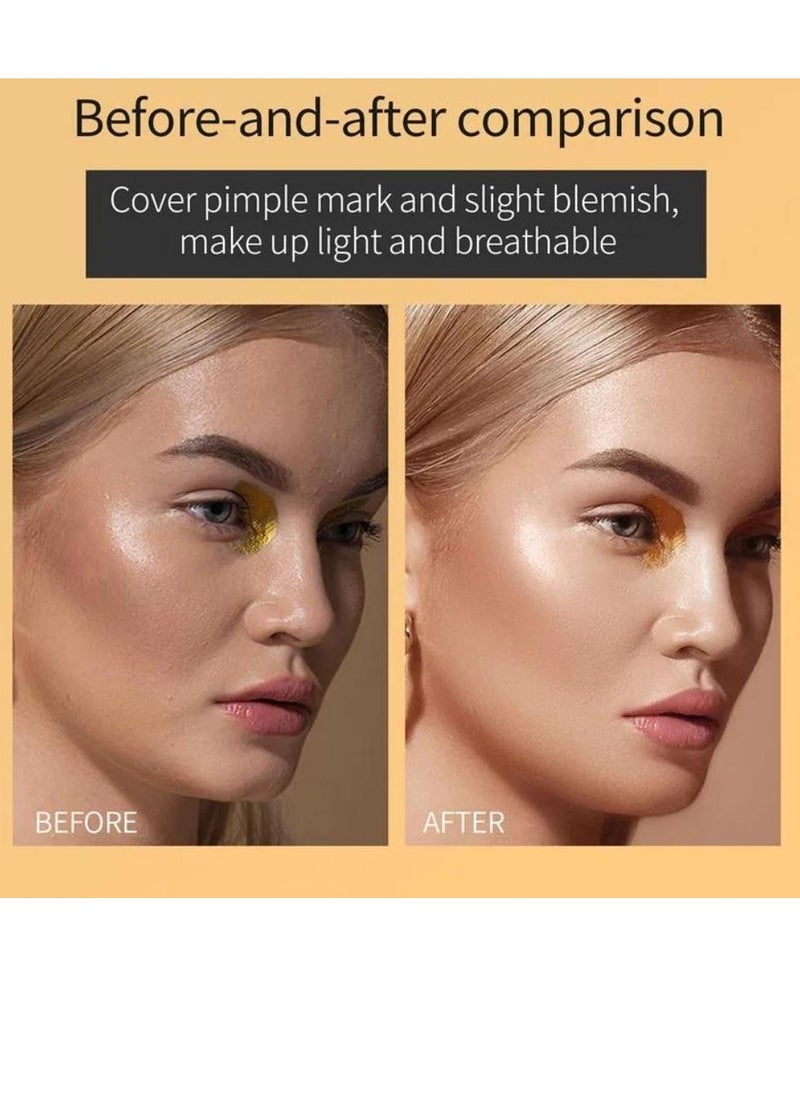 HelloKiss - Concealer Soft Light Matte Foundation Concealer Conceals Blemish and Redness Flawless Natural Coverage for Normal to Oily Skin Instant Age Rewind Eraser Dark Circles Treatment 03 - Image 1