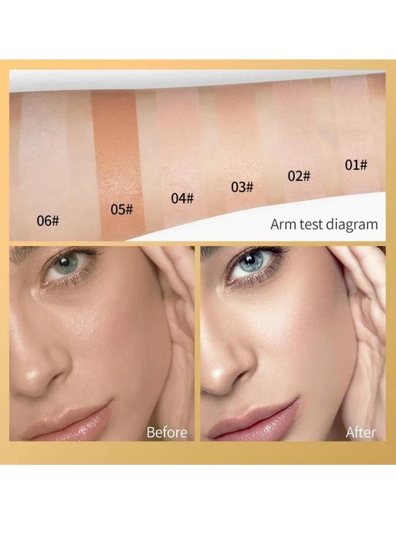 HelloKiss - Concealer Soft Light Matte Foundation Concealer Conceals Blemish and Redness Flawless Natural Coverage for Normal to Oily Skin Instant Age Rewind Eraser Dark Circles Treatment 03 - Image 1