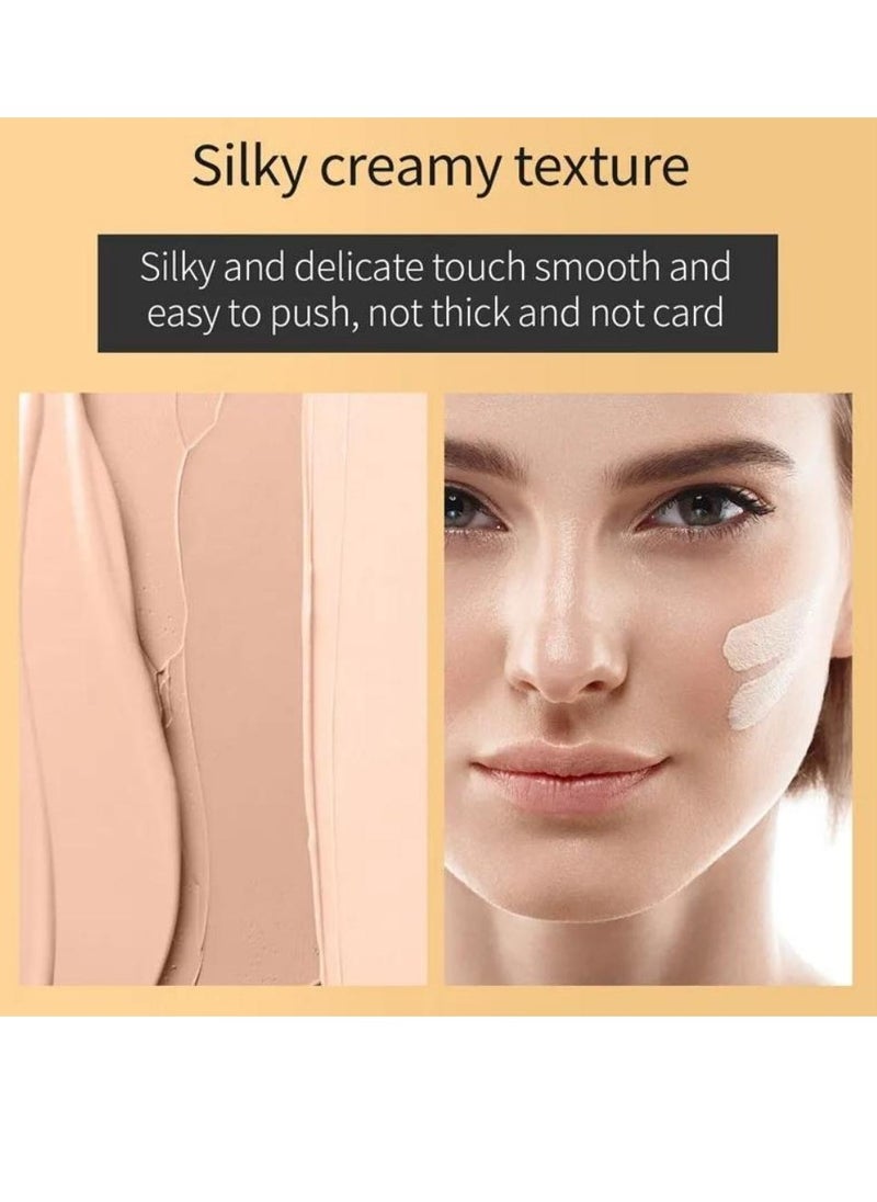 HelloKiss - Concealer Soft Light Matte Foundation Concealer Conceals Blemish and Redness Flawless Natural Coverage for Normal to Oily Skin Instant Age Rewind Eraser Dark Circles Treatment 03 - Image 1