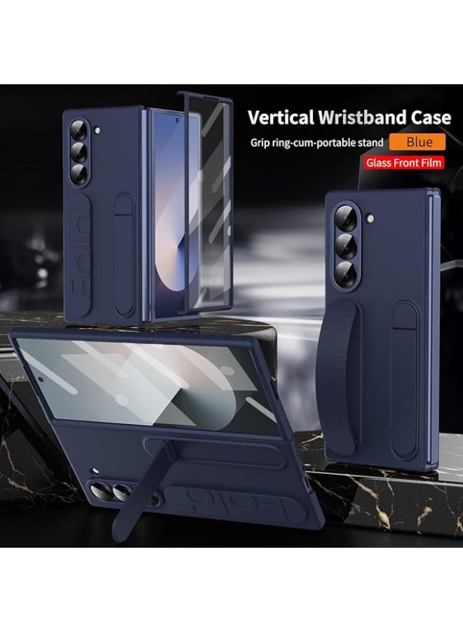 XIMAND جراب Ximand Samsung Galaxy Z Fold 7 Protect مع حامل سوار المعصم، شاشة مدمجة وحماية للعدسات، حماية كاملة للجسم من السقوط - Image 1