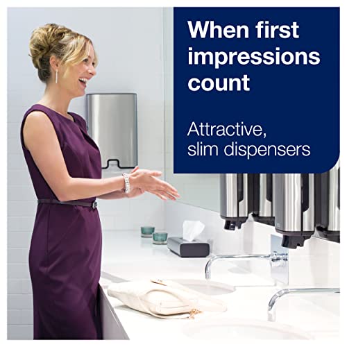 Tork Xpress Multifold Paper Towel Dispenser, Stainless Steel H2, One-at-a-Time Dispensing, Image Range, 463002 - Image 5