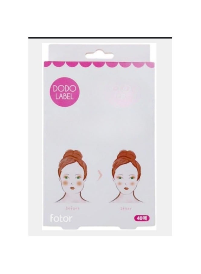 BLOOMING TIME 40pcs Face Lift Tape Instant Face Lifting Sticker Invisible Waterproof Elasticity Wrinkle Lift Instant Face - Image 1