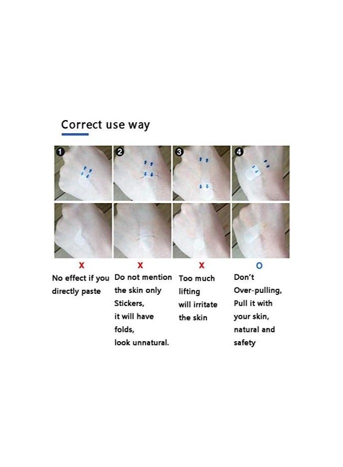 BLOOMING TIME 40pcs Face Lift Tape Instant Face Lifting Sticker Invisible Waterproof Elasticity Wrinkle Lift Instant Face - Image 2